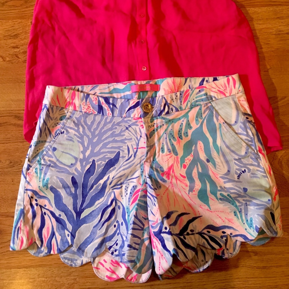Lilly Pulitzer shorts & top bundle